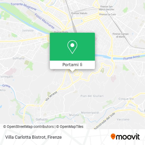 Mappa Villa Carlotta Bistrot