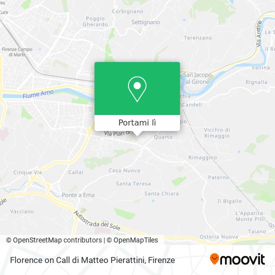 Mappa Florence on Call di Matteo Pierattini