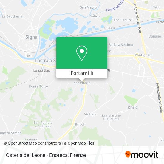 Mappa Osteria del Leone - Enoteca