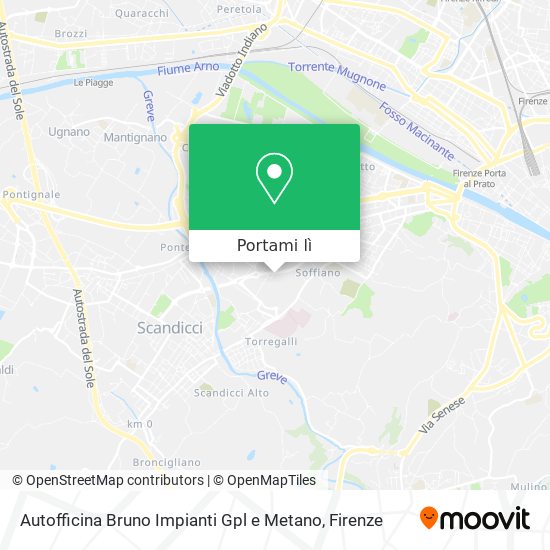 Mappa Autofficina Bruno Impianti Gpl e Metano