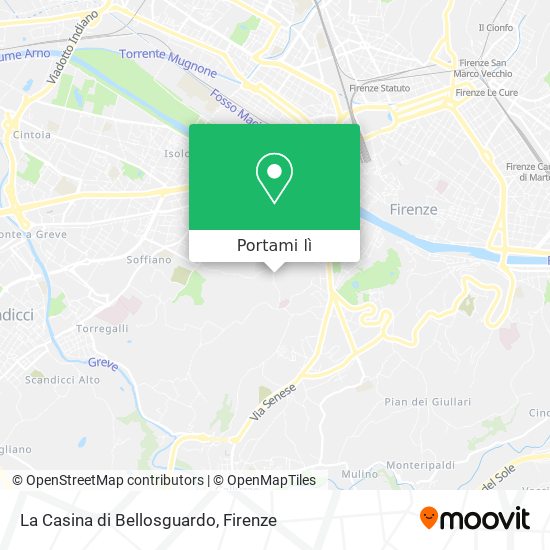 Mappa La Casina di Bellosguardo