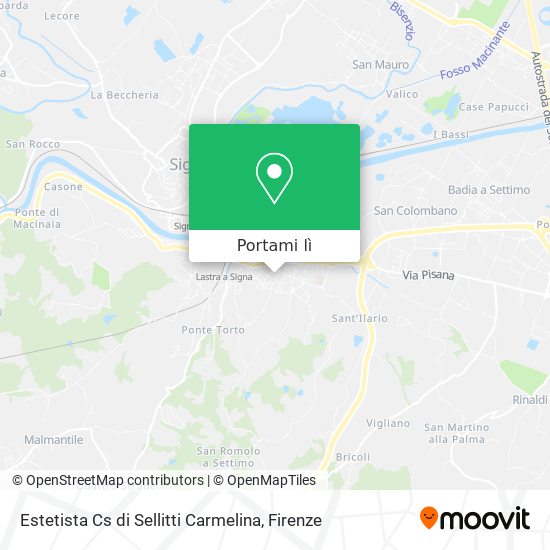Mappa Estetista Cs di Sellitti Carmelina