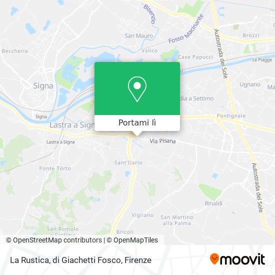 Mappa La Rustica, di Giachetti Fosco