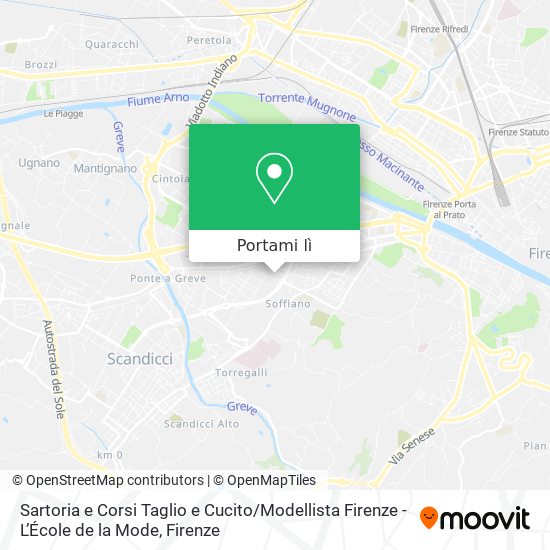 Mappa Sartoria e Corsi Taglio e Cucito / Modellista Firenze - L’École de la Mode