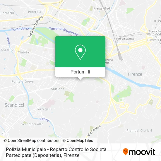 Mappa Polizia Municipale - Reparto Controllo Società Partecipate (Depositeria)