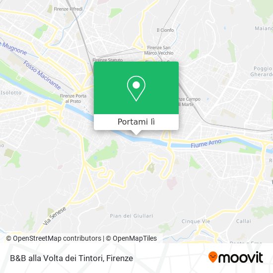 Mappa B&B alla Volta dei Tintori