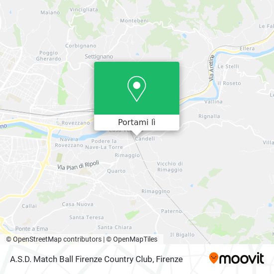 Mappa A.S.D. Match Ball Firenze Country Club
