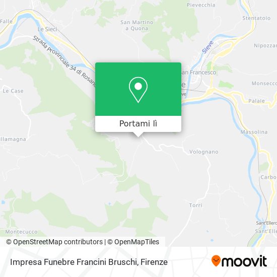 Mappa Impresa Funebre Francini Bruschi