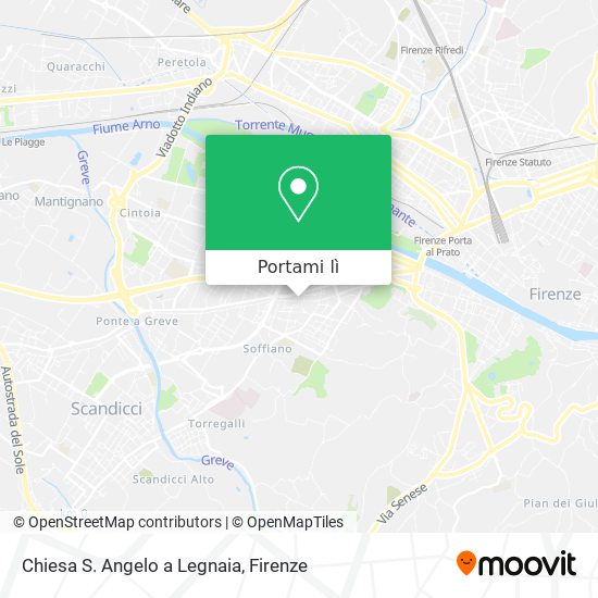 Mappa Chiesa S. Angelo a Legnaia