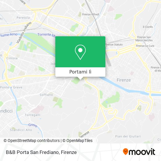 Mappa B&B Porta San Frediano