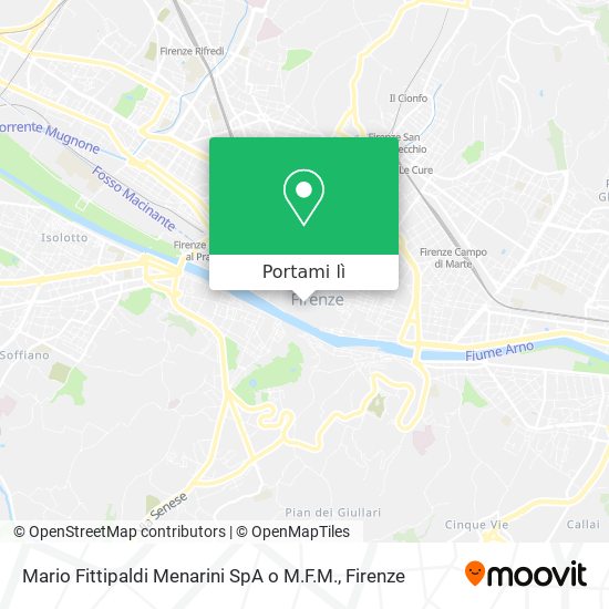 Mappa Mario Fittipaldi Menarini SpA o M.F.M.