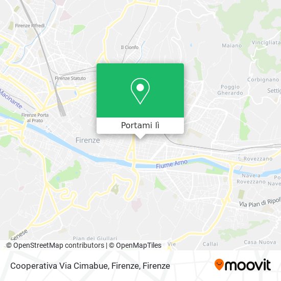 Mappa Cooperativa Via Cimabue, Firenze