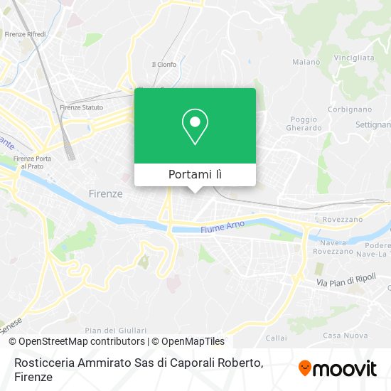 Mappa Rosticceria Ammirato Sas di Caporali Roberto
