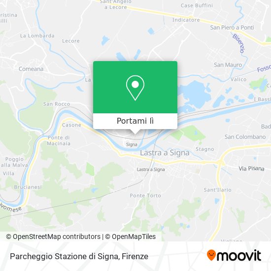 Mappa Parcheggio Stazione di Signa