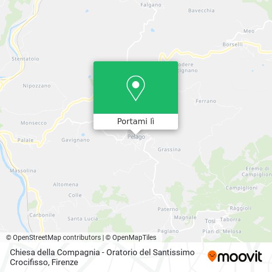 Mappa Chiesa della Compagnia - Oratorio del Santissimo Crocifisso