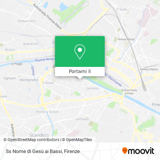 Mappa Ss Nome di Gesù ai Bassi