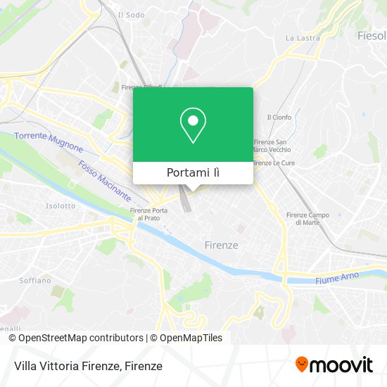 Mappa Villa Vittoria Firenze