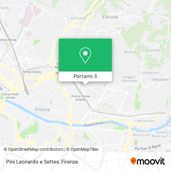 Mappa Pini Leonardo e Settes