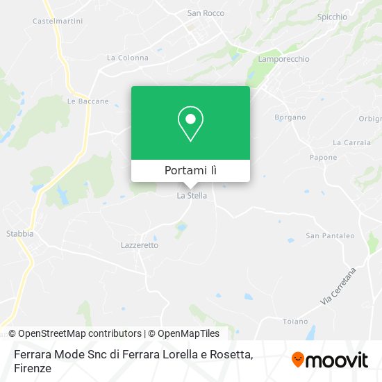 Mappa Ferrara Mode Snc di Ferrara Lorella e Rosetta