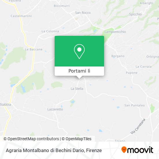Mappa Agraria Montalbano di Bechini Dario