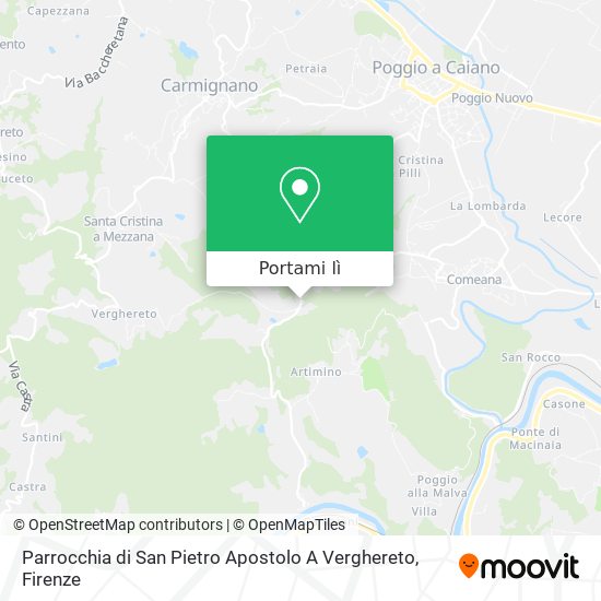 Mappa Parrocchia di San Pietro Apostolo A Verghereto