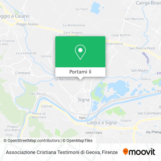 Mappa Associazione Cristiana Testimoni di Geova