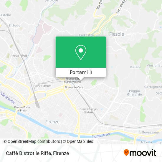 Mappa Caffè Bistrot le Riffe