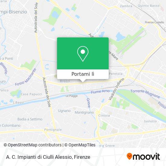 Mappa A. C. Impianti di Ciulli Alessio