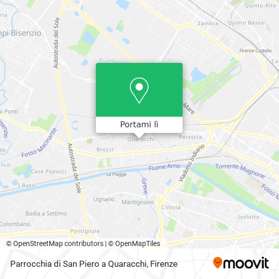 Mappa Parrocchia di San Piero a Quaracchi