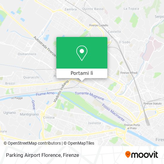 Mappa Parking Airport Florence