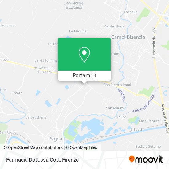 Mappa Farmacia Dott.ssa Cott