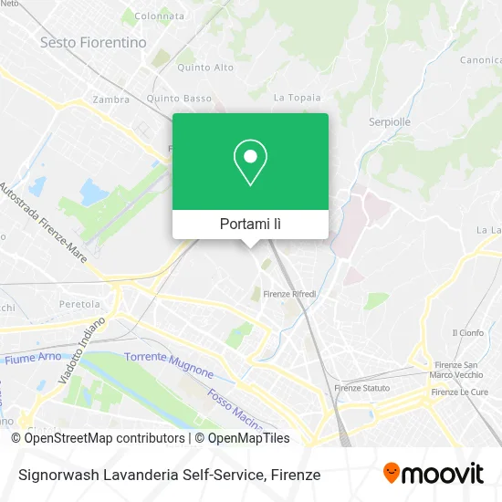 Mappa Signorwash Lavanderia Self-Service