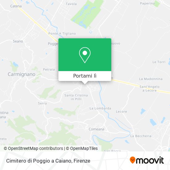Mappa Cimitero di Poggio a Caiano