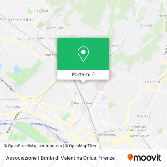 Mappa Associazione I Bimbi di Valentina Onlus