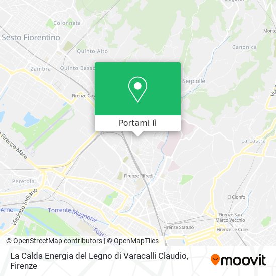 Mappa La Calda Energia del Legno di Varacalli Claudio