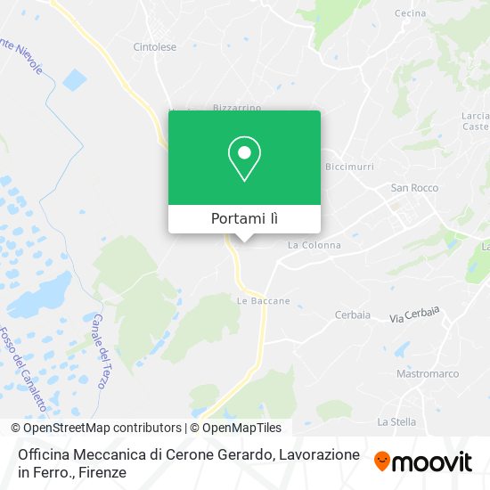 Mappa Officina Meccanica di Cerone Gerardo, Lavorazione in Ferro.