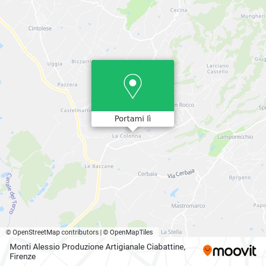 Mappa Monti Alessio Produzione Artigianale Ciabattine