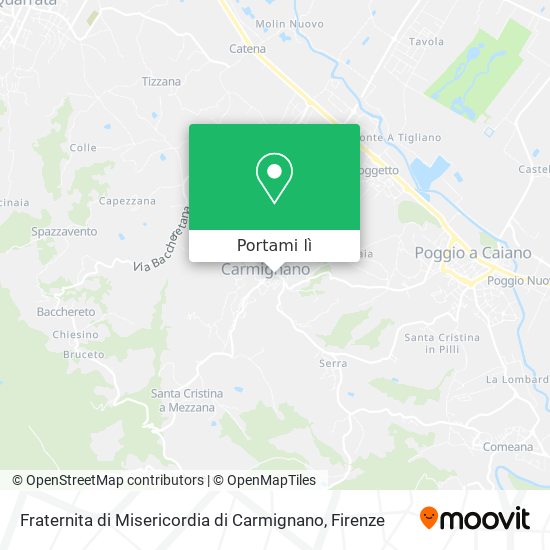 Mappa Fraternita di Misericordia di Carmignano
