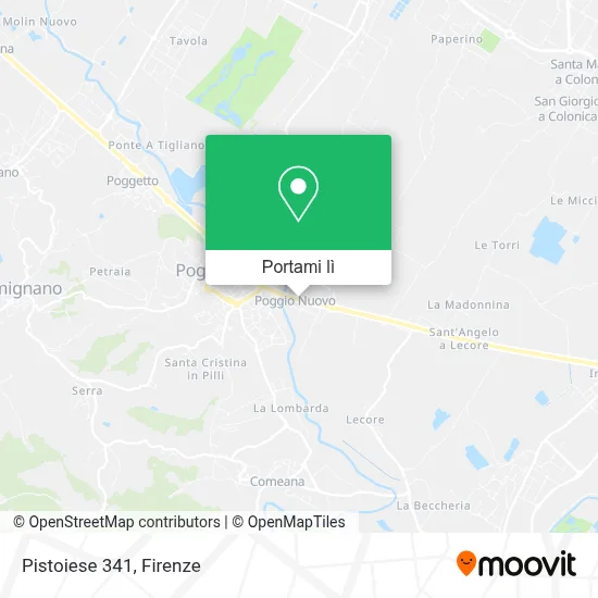 Mappa Pistoiese 341