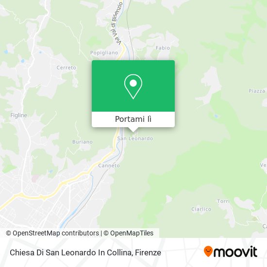 Mappa Chiesa Di San Leonardo In Collina