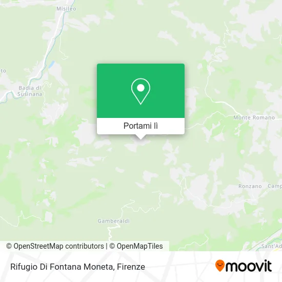 Mappa Rifugio Di Fontana Moneta