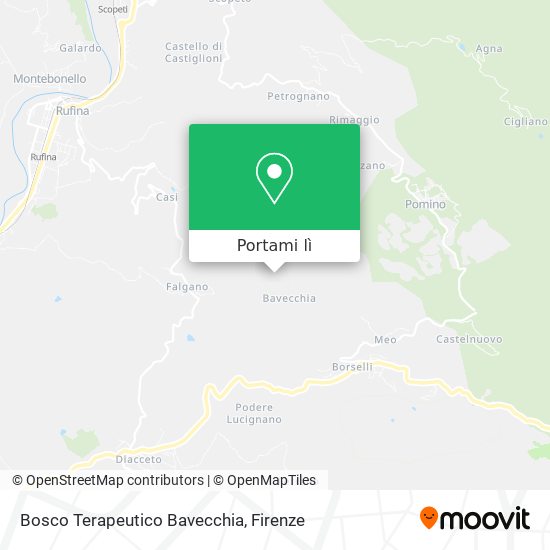 Mappa Bosco Terapeutico Bavecchia