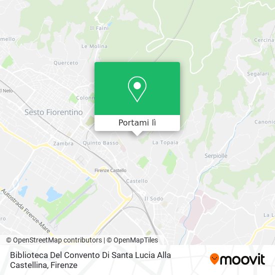 Mappa Biblioteca Del Convento Di Santa Lucia Alla Castellina