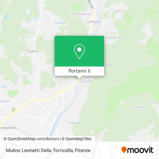Mappa Mulino Leonetti Della Torricella