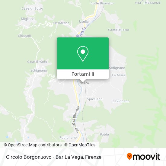Mappa Circolo Borgonuovo - Bar La Vega