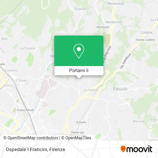 Mappa Ospedale I Fraticini
