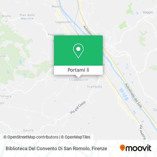 Mappa Biblioteca Del Convento Di San Romolo