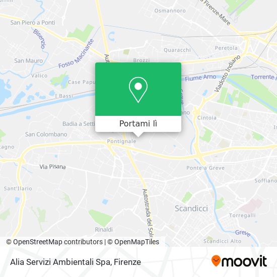 Mappa Alia Servizi Ambientali Spa
