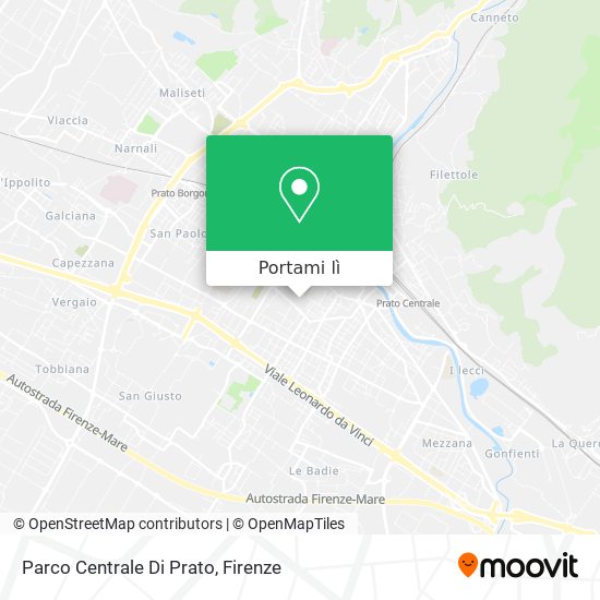 Mappa Parco Centrale Di Prato