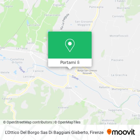 Mappa L'Ottico Del Borgo Sas Di Baggiani Gisberto